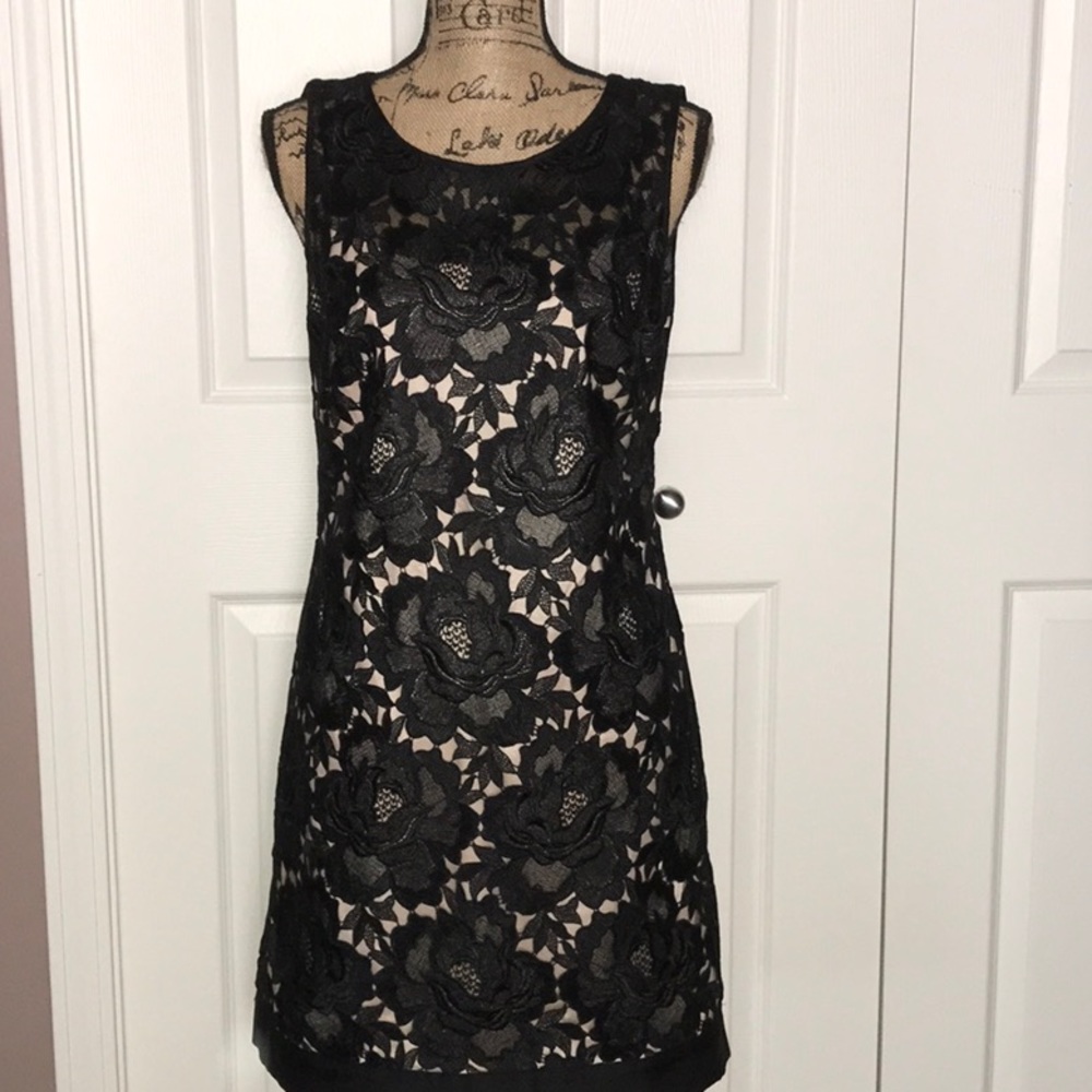 White House Black Market Black lace dress